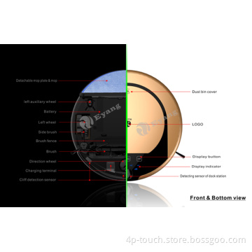 2015 High Quality Automatic Robot Vacuum Cleaner with Mopping Function
